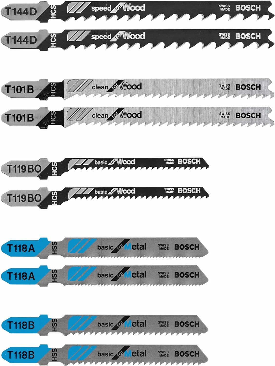 BOSCH T5002 T-Shank Jigsaw Blades